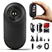 Frelisty Mini Camara Deportiva, Action CAM con Clip Magnético, 32GB Camara Moto, 1" Pantalla Camara Accion, Cámara para Moto y Mascotas(Negro)