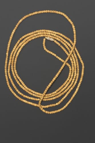 Image of Original Tulsi Kanthi Mala (3 Round) for Men & Women | Natural Wooden Beads Necklace | Radha Kanthi for Pooja, Meditation & Daily Wear