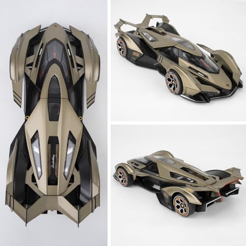 Modelo a escala 1:24 Lamborghini V12 con luz y sonido miniatura 6