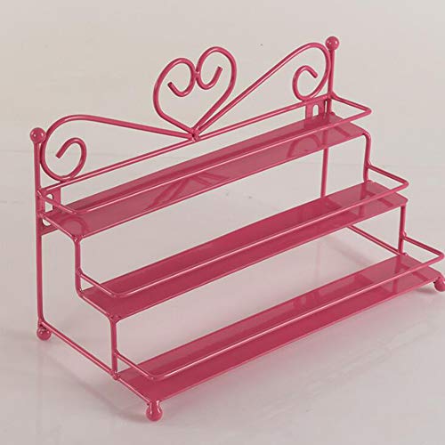 Suszian Makeup Organizer, Nagellack Display Rack Stand Halter, 3 Schicht Herz Nagellack Regal Kosmetik Display Stand… – Bild 8