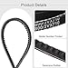uxcell 2pcs 3VX710 Rubber V-Belt, Raw Edge Cogged Industrial V Belt 71