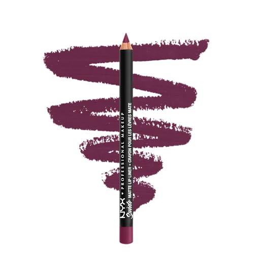 NYX PROFESSIONAL MAKEUP Suede Matte Lip Liner Velvety-Smooth Long-Lasting Formula For A Defined Lip Makeup Look - Girl Bye (Purple)