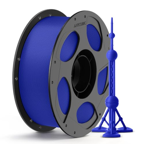 ANYCUBIC PLA Plus (PLA+) 3D Printer Filament 1.75mm High Toughness 3D Printing Filament Dimensional Accuracy +/- 0.02mm Print with Most FDM 3D Printers 1KG Spool Dazzling Blue