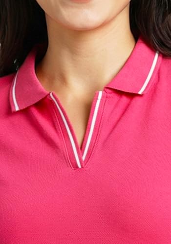 Image of Wear Your Opinion Womens Premium Pique Polo Collar Neck T-Shirt Womens Premium Pique Polo Collar Neck T-Shirt (Design: Tipped Polo)