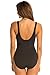 TYR Women's Standard Durafast Elite Scoop Neck Controlfit Swimsuit, Black, 10