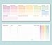 Wochenplaner ohne festes Datum [Rainbow] 50 Blatt | Tischkalender Block quer undatiert inkl. Terminplaner, Wochenziele, Habit-Tracker, To-Do-Liste, Einkaufsliste, Notizen | klimaneutral & nachhaltig
