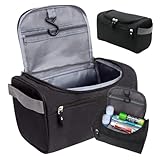 Grande capacité et format pratique – Dimensions 23 x 16 x 12 cm, parfaites pour ranger tous vos essentiels de toilette, maquillage, soins ou accessoires de rasage.