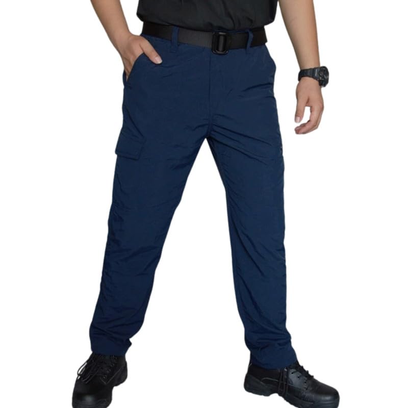 ftk Men's Quick-Dry Outdoor Cargo Pants – Breathable, Stretchable, Windproof & Waterproof Cotton Fleece Trousers Navy Blue-picture-13
