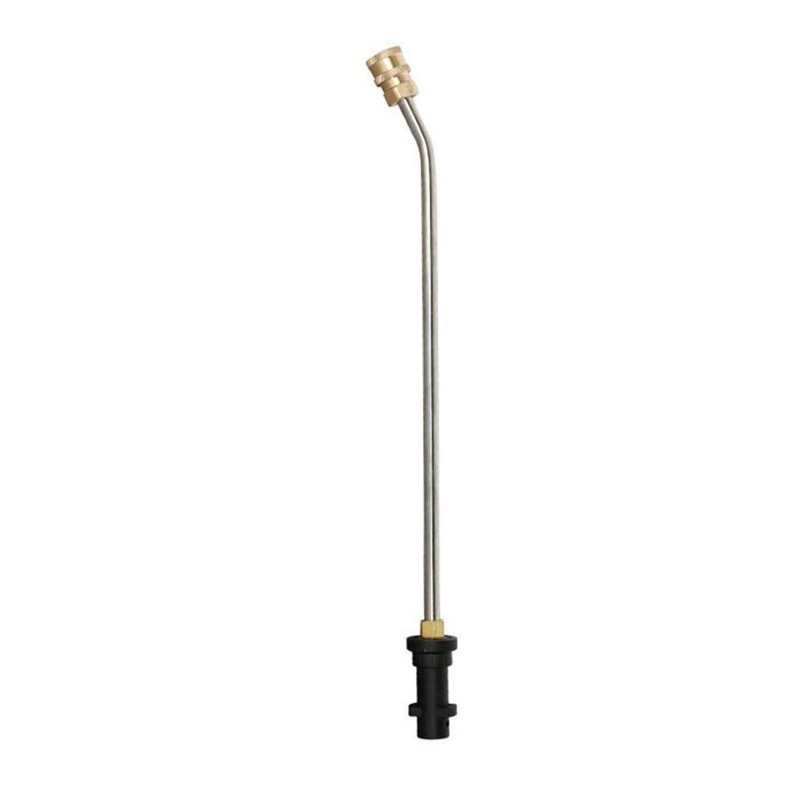 Tubo de extensión para limpiadores de alta presión, varilla de extensión en ángulo, de acero inoxidable, accesorio para limpiador de canalones de alta presión, compatible con Karcher K2, K3, K4, K5,