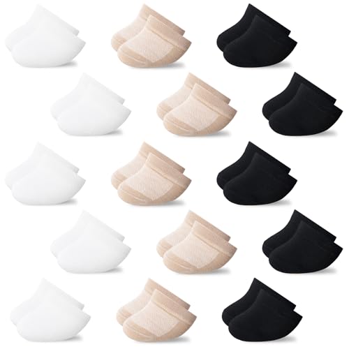 Jspupifip 15 Pairs Half Socks for Women, No Show Toe Topper Socks for Shoes Hidden Toe Covers for Women Multiple Shoes4
