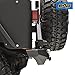 EAG Rock Crawler Rear Bumper with Secure Lock Tire Carrier Fit for 76-86 Wrangler CJ