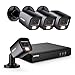 ANNKE 8+2 Channel Security Camera System 1080P Lite H.264+ DVR and (4) 1.0MP 720P Weatherproof Cameras, Email Alert with Snapshots, Enable H.264+ to Record longer, Save money (NO HDD Included)