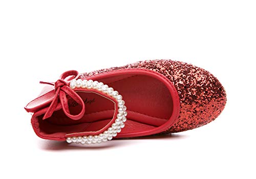 Girl's Ankle Strap Ballet Ballerina Flat Princess Dress Shoes School Uniform Mary Jane4