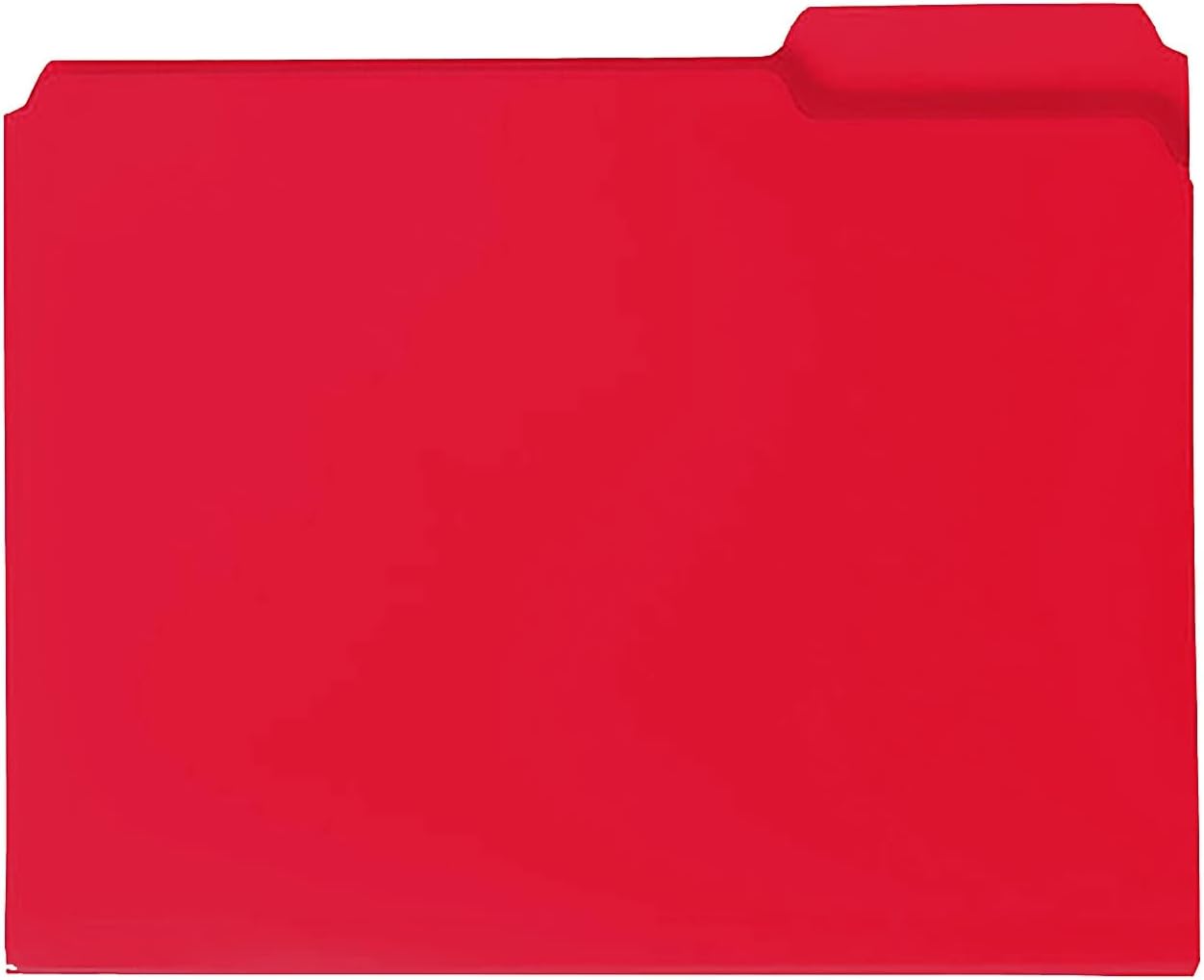 Smead Poly File Folder, 1/3-Cut Tab, Letter Size, Red, 24 per Box (10501)
