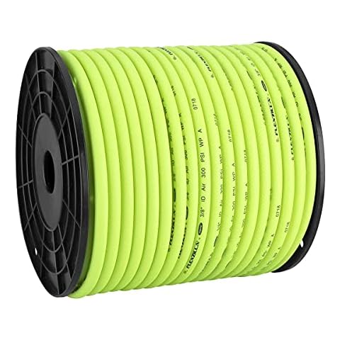 Flexzilla Pro Air Hose, Bulk Plastic Spool, 3/8 in. x 250 ft, Heavy Duty, Lightweight, Hybrid, ZillaGreen - HFZ38250YW Cover