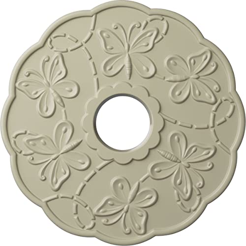 Image of Ekena Millwork CM17TSCYFDecorative Ceiling Medallions Modeled After Original Historical Patterns & Designs, Clear Yellow