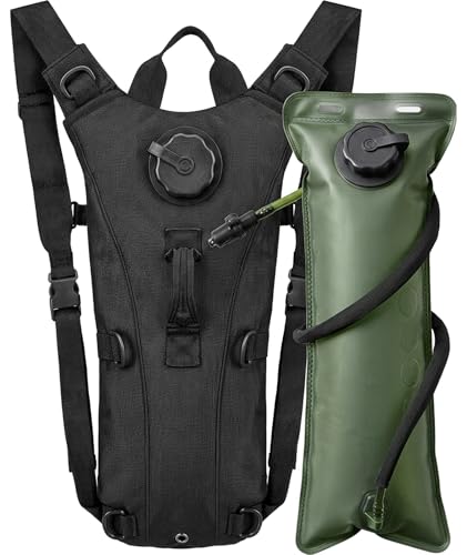 Image of 3L Tactical Hydration Backpack with Pre-Installed Removable Water Bladder, Hydration Bag, Ergonomic Lightweight Design for Hiking, Cycling, Outdoor Adventures