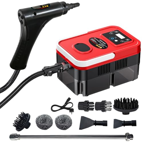 Dampfreiniger, Hochdruckreiniger z 3500 W Leistung, 1200 ML Wassertank i 3 Bürstenköpfen dla wydajnych tkanin Reinigung Von Haushalt i Küche