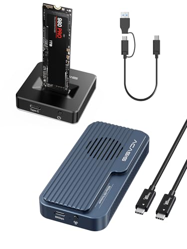 ACASIS Caja externa M.2 NVMe SSD 80Gbps aluminio miniatura 1