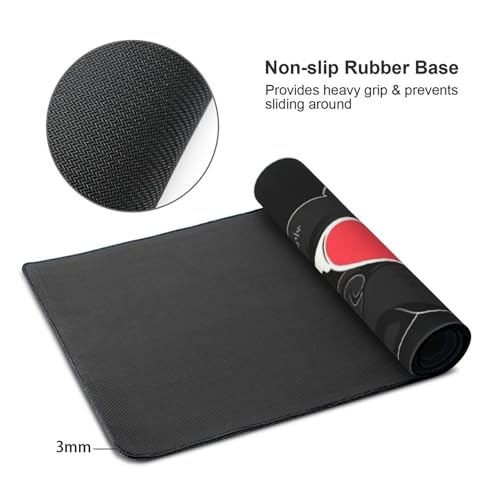 Tapis de souris pour ordinateur portable et grand clavier de bureau