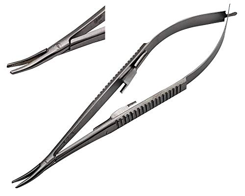 castroviejo Needle Holder 5.5 inches Curved with Lock by Wise Linkers