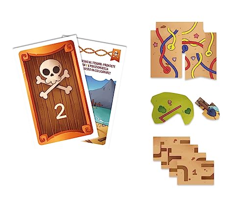 Clementoni Galileo Escape Game Junior - Die Insel der Piraten - Escape Spiel für Kinder ab 6 Jahren - Gesellschaftsspiel & Familienspiel 59337