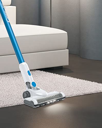 Candy CVIVA20 Aspirateur Balai Puissant 22V, 3 Niveaux de Performance, Grande Autonomie 35 Min, Electrobrosse LED, Mini-turbobrosse + Fonction Turbo, Utra Leger 2,4kg, Vidage 1 Clic