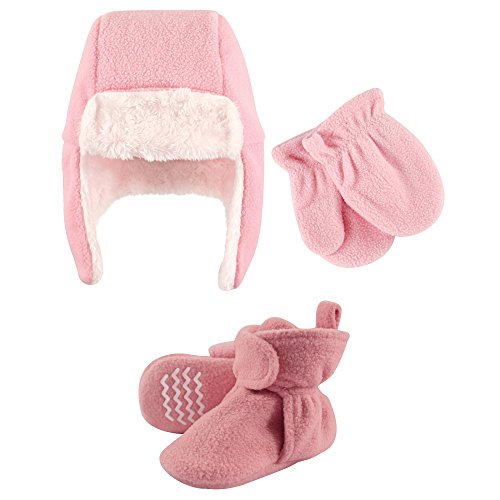 Hudson Baby Winter Hat, Mittens and Booties Set