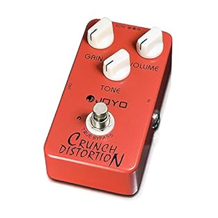 JOYO Crunch Distortion guitar pedal, the british classic rock distortion, it has great response and sustain, and the controls make precision fine-tuning a breeze. Simple design and pedal interface, anything from a brilliant clean boost to the sound o...
