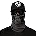 Produktbild SA Fishing Face Shield Halstuch - viele verschiedene Designs - Multifunktionstuch Schutzmaske Totenkopf Schal Gesichtsmaske Sturmhaube Bandana Ski Motorrad - Grey Skull