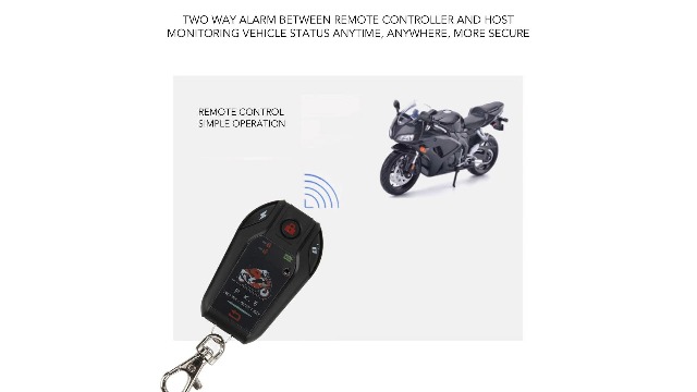 Alarma Doble Vía Para Moto Con Apagado A Control GENERICO Alarma Doble Vía Para Moto Con Apagado A Control GENERICO