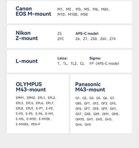 Ttartisan 50Mm F1.2 Aps-C Manual Focus Lens Large Aperture #TOP5