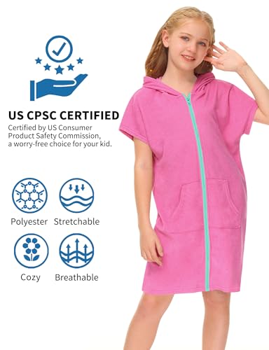 Image of BesserBay Boys Girls Swim Cover Up Terry Cloth Swimwear