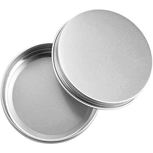 Tosnail 36 Pack 4 Oz Aluminum Round Tins Empty Tins Candle Tins Spice Tins With Screw Top Lids #TOP4