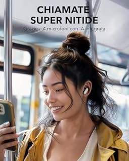 Soundcore P30i Cuffie Bluetooth di Anker, Auricolari Wireless con Cancellazione del Rumore Forte e Intelligente, Bassi Potenti, 45 Ore, Custodia e Supporto per Smartphone 2 in 1, IP54, Bluetooth 5.4