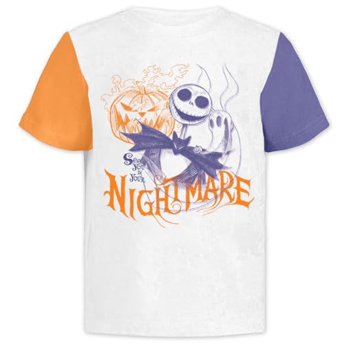 The Nightmare Before Christmas T-Shirts (3 Pack) Jack Skellington, Zero & Oogie Boogie, Tees for Boys, Girls Toddlers and Up3