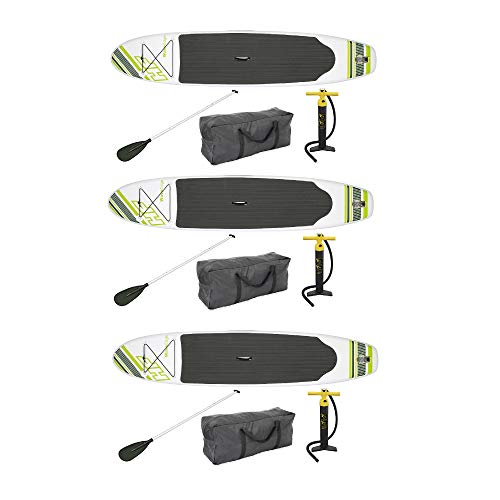 Bestway Inflatable Hydro Force Wave Edge 122" X 27" Standup Paddle Board, 3-Pack #TOP20