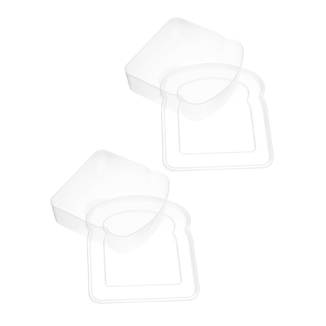 Garneck 5 Set Di Contenitori Ermetici Per Pane Sandwich Contenitori Riutilizzabili Per Sandwich Per Adulti Compatti E Portatili Per Esterni 2 Pezzi * 5