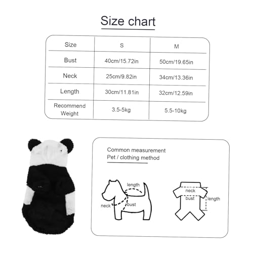 Disfraz Panda para perro talla mediana miniatura 2