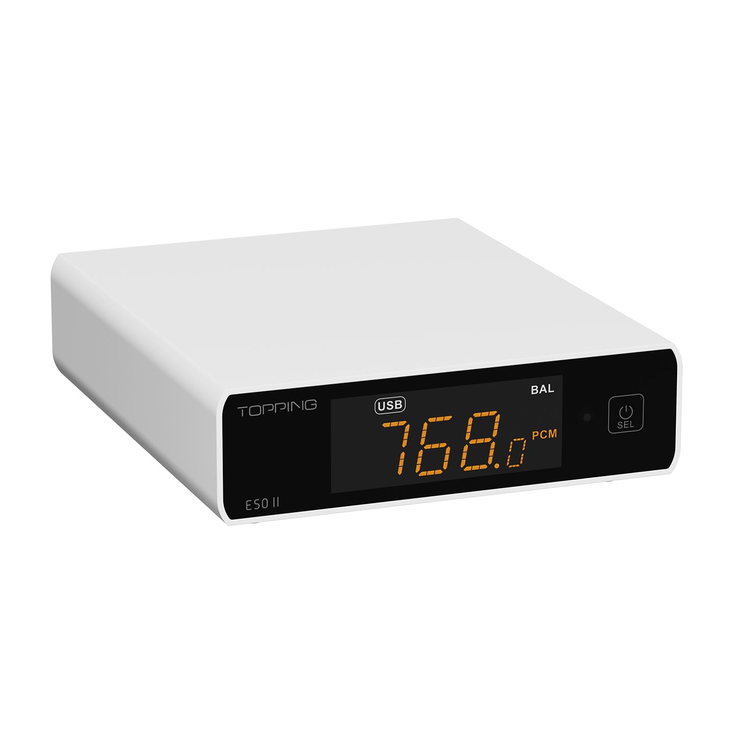 Topping E50 II Mini HiFi DAC AK4497S DSD512 PCM768kHz USB DAC USB-C/Coax/Opt/BT Entradas RCA/TRS Salidas Decodificador para cine en casa Juego Música