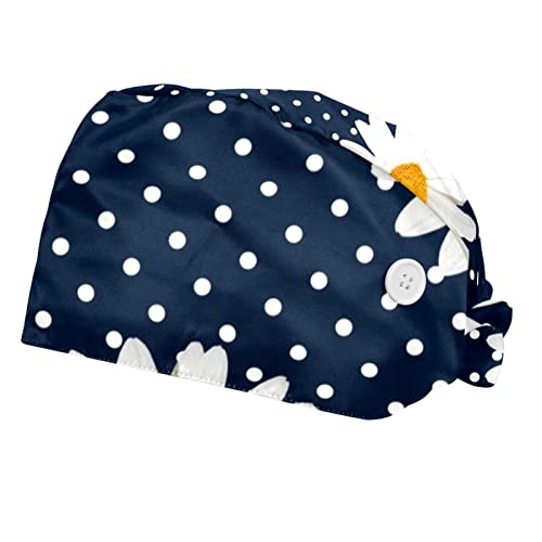 Chapeaux bouffants 2PCS JDEZ ajustables anti-sueur pour cheveux longs