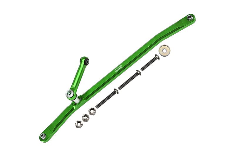 GPM Aluminium Front Steering Tie Rods for Losi 1:8 LMT 4WD Solid Axle Monster Truck LOS04022 / LMT Mega Truck LOS04024 / LMT Grave Digger/Son-uva Digger LOS04021 / TLR Tuned LMT Kit LOS04027 - Green