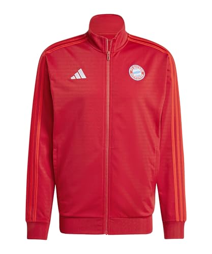 adidas Haut de survêtement DNA FC Bayern Munich pour homme 2024 2025 adultes, Rouge, M