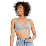 Jockey Women's Bra Organic Cotton Stretch Triangle Bralette, Grey Heather, M