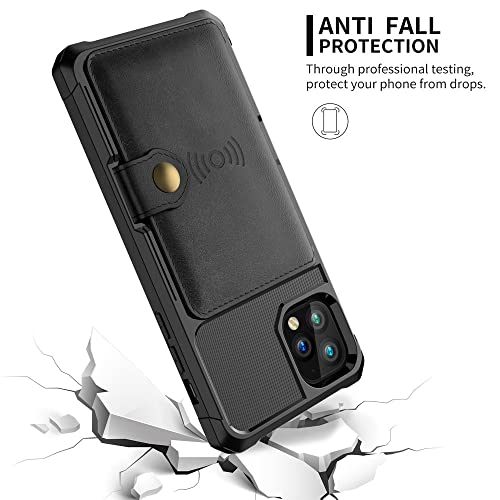 Coque iPhone 12 Pro Max étui portefeuille de luxe rouge 5G