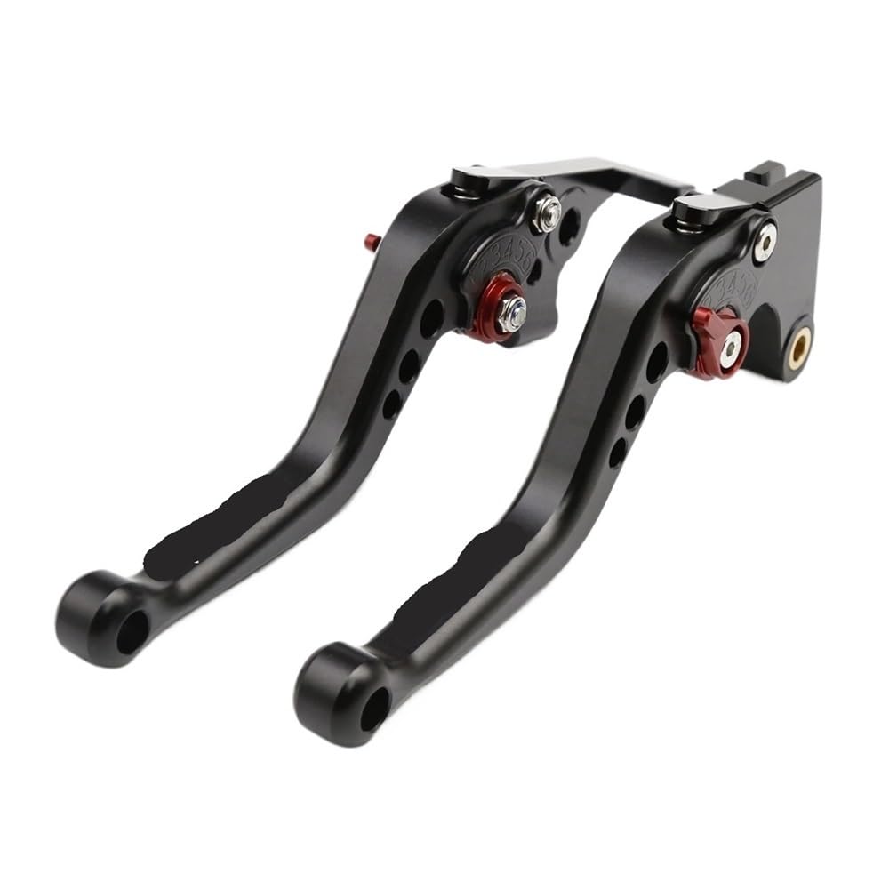 Levier de frein et d'embrayage MT-07 en aluminium anodisé noir et rouge