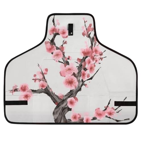 Delantal ajustable con 8 bolsillos Cherry Blossom