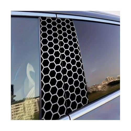 Autocollant pilier de porte voiture nid d'abeille pour look urbain
