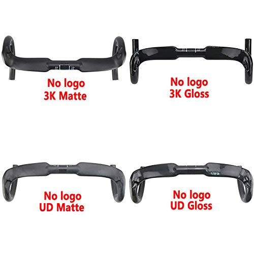 Road Handleabr RXL SL Carbon Bicycle Handlebar 31.8mm Road Bike Handlebars Internal Routing Ultra-light Black 3K Matte 400mm Carbon Road Bars Handle Bar Drop Handlebars for Cycling - Thumbnail 2