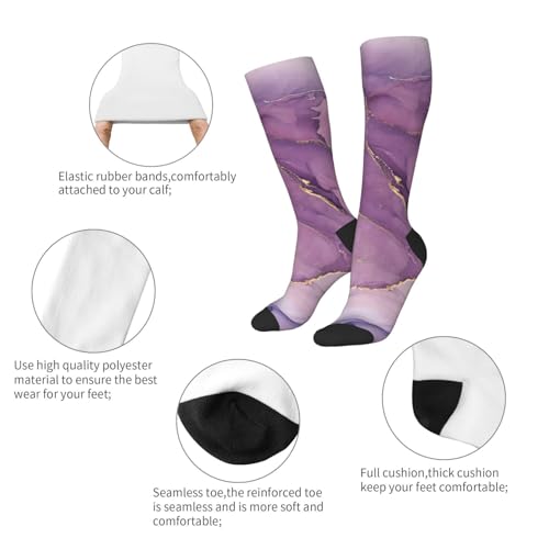 Image of Knee High Socks for Women Girls Fashion Women's Festival Stockings for Casual Running Work Travel